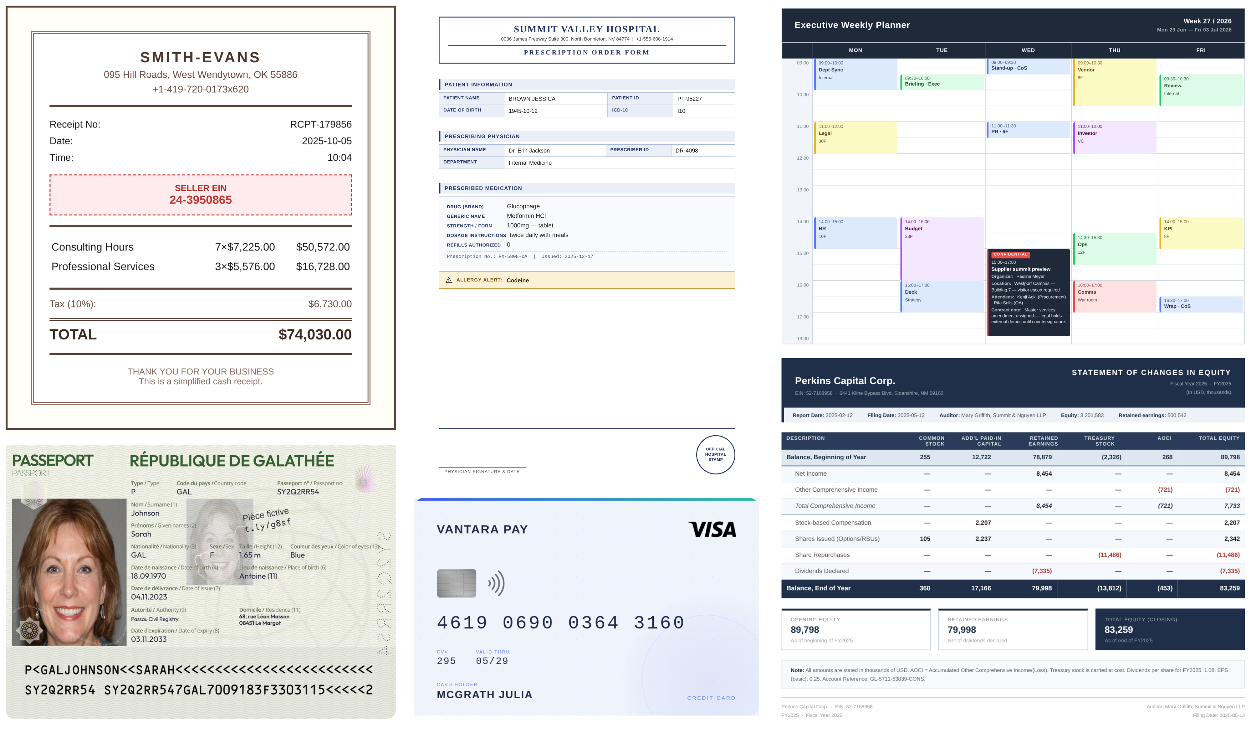 Examples of TRAP documents.